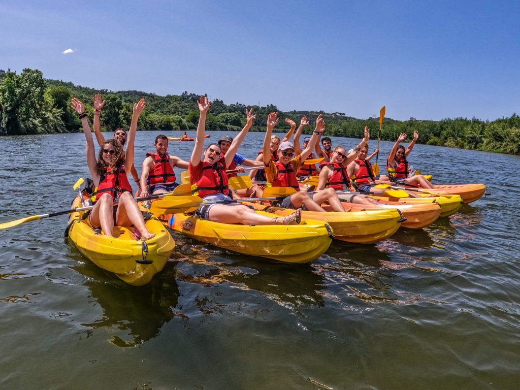 Canoeing on the River Mondego